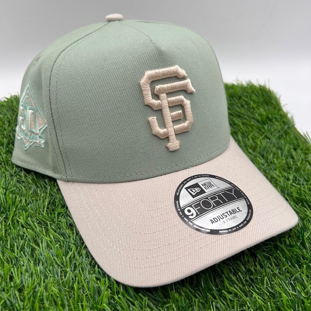 New Era San Francisco Giants Two Tone Sage Side Patch 9Forty AFrame Snapback Hat